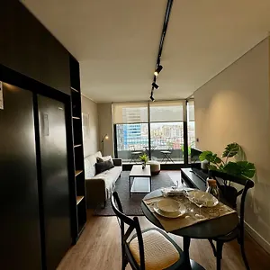 Apartment Hom I Luminoso Y Lujoso Depto 1d1b En Nunoa Santiago