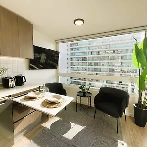 Apartment Hom I Estudio 2pax En Mejor Ubicacion Metro Nunoa Santiago