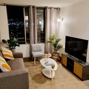 Depto Full, Excelente Vista, Parking Y Piscina Apartment Santiago